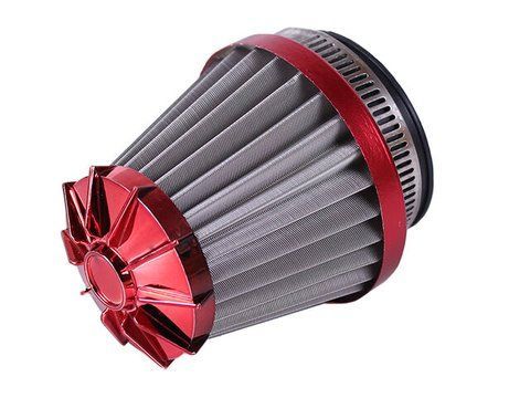 Filtru sport KM roșu &Oslash;48-50/35/28 mm drept - AM