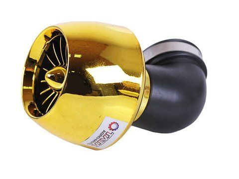 Filtru sport "Turbină" cu elice auriu &Oslash;48 mm 90&deg; - AM