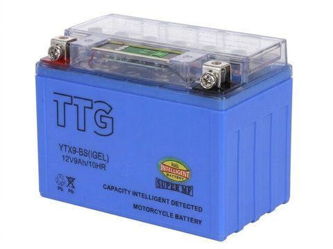 Acumulator cu gel YTX9-BS 9AH 150*87*107 mm albastru, CU INDICATOR TTG - OUTDO