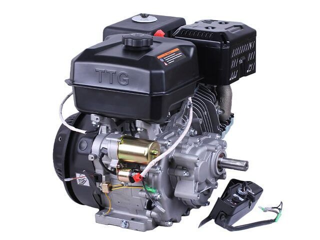 Motor 194FE - benzină (cu pană diametru 25 mm) (cu reductor de demultiplicare 1/2) (22 CP) cu electromotor de pornire - TTG
