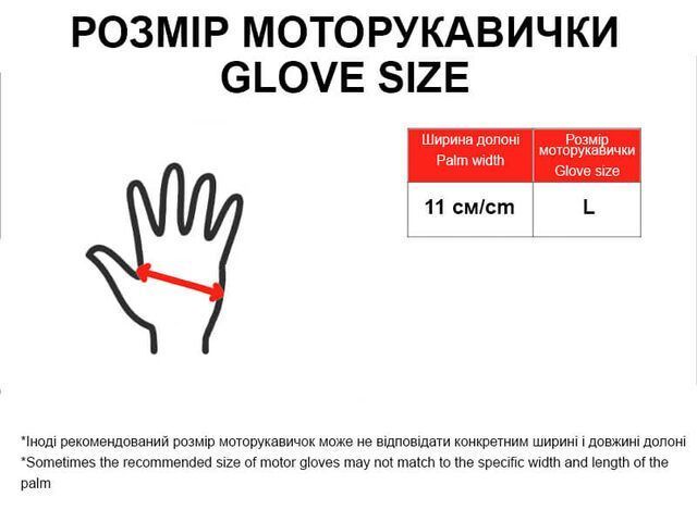 Мотоперчатки YM001-15 (короткие) черные с белым size L