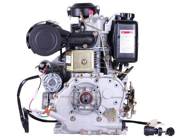 Motor 192FE - diesel (cu pană diametru 25 mm) (14,8 CP) cu electromotor de pornire