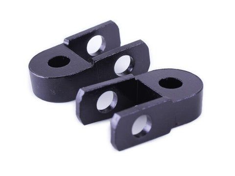 Prelungitor de amortizor spate, set 2 buc.: 25 mm, negru - AM