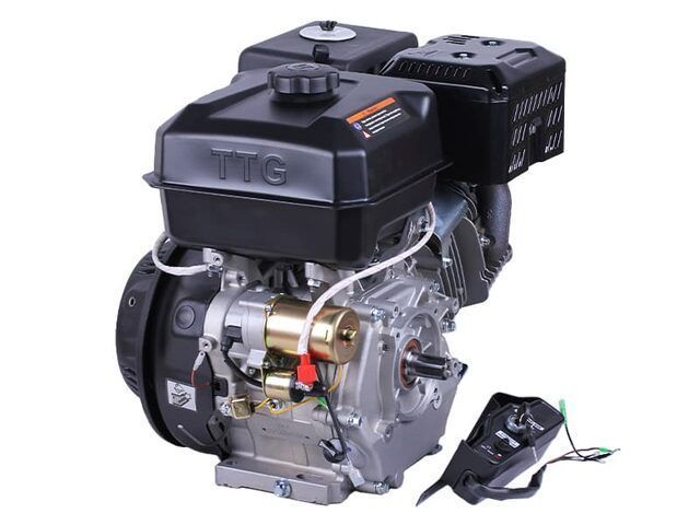 Motor 190FE - benzină (cu caneluri diametru 25 mm) (15 CP) cu electromotor de pornire - TTG