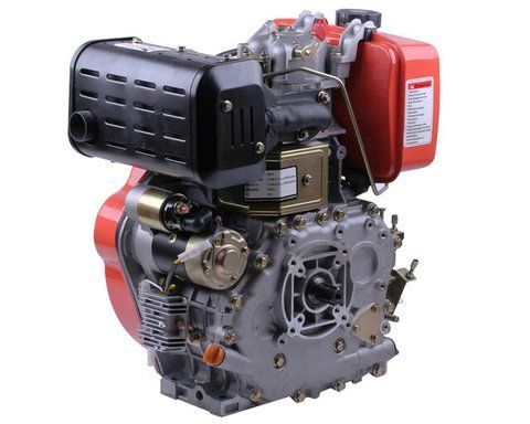 Motor 186FE - diesel (cu caneluri diametru 25 mm) (9 CP) cu electromotor de pornire - TT