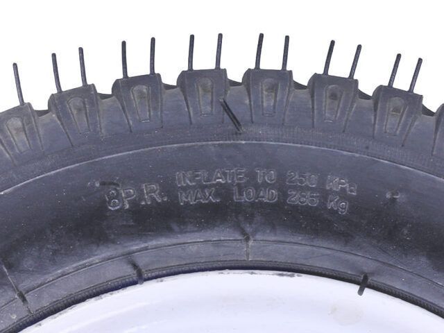 Roată asamblată 4.00*12 (pentru 5 șuruburi) "de șosea" - mototractor YBX