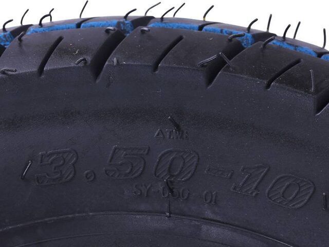 Anvelopă 3,50*10 6PR TT (pentru cameră) tip 2