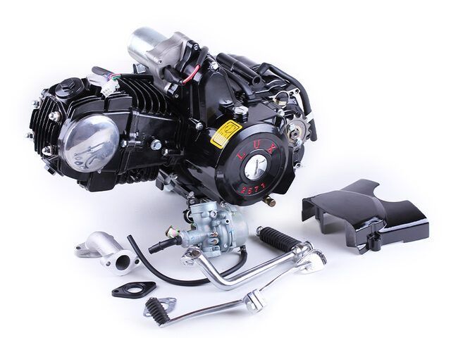 Motor 110CC - Delta/Alfa/Activ, mecanic + electromotor de pornire + carburator - GPC de aluminiu, BLACK - TT AGRO MOTO LUX